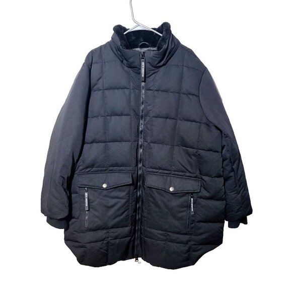 Arctic Expedition Coat Womens 2X Quilted Waterfowl Down Feathers Black Winter - Picture 1 of 14